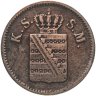 Купить Германия, Саксония 1 пфенниг 1853