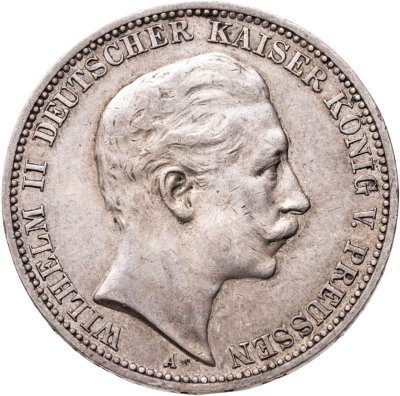 купить Германская империя, Пруссия 3 марки (mark) 1910
