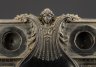 Купить Прибор письменный, с двумя чернильницами и подставкой, украшенной маскароном, стекло, металл, дерево, тонировка, Западная Европа, 1890-1920 гг.