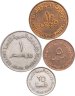 Купить ОАЭ набор монет 5,10,25 филсов и 1 дирхам 1984-1989