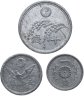 Купить Япония набор монет 1944-1946 (3 шт.) Хирохито (Сёва)