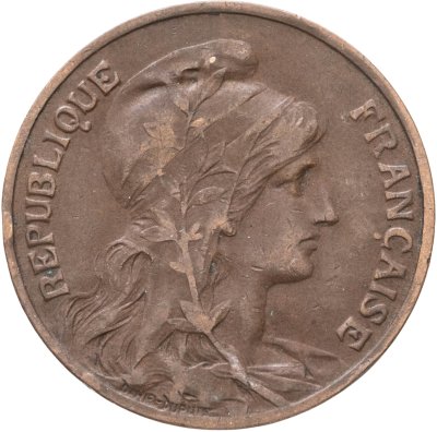 купить Франция 10 сантимов (centimes) 1914