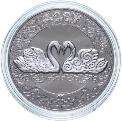 купить Казахстан 100 тенге 2021 (2023) "Культовые животные тотемы кочевников - Лебедь (Aqqy)" в блистере