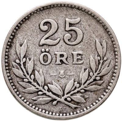 купить Швеция 25 эре (ore) 1912