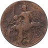Купить Франция 5 сантимов (centimes) 1898-1917 (случайный год)