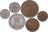 Купить Норвегия набор монет для обращения 1951-1957 (6 штук)