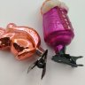 Купить Игрушки ёлочные "Бабка Бабариха" и "Белочка" по мотивам произведения А.С. Пушкина "Сказка ио Царе Салтане", стекло, роспись, сплав металлов, Завод стеклянных ёлочных украшений и оптических изделий, г. Москва, СССР, 1950-1960 гг.