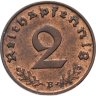 Купить Германия (Третий рейх) 2 рейхспфеннига (reichspfennig) 1938 B