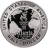Купить США 50 центов (1/2 доллара, half dollar) 1995 S "XXVI летние Олимпийские Игры, Атланта 1996 - Бейсбол"