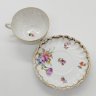 Купить Кофейная пара, украшенная цветочным декором (в подборе), Nymphenburg, фарфор, роспись, золочение, Германия, 1910-1940 гг.