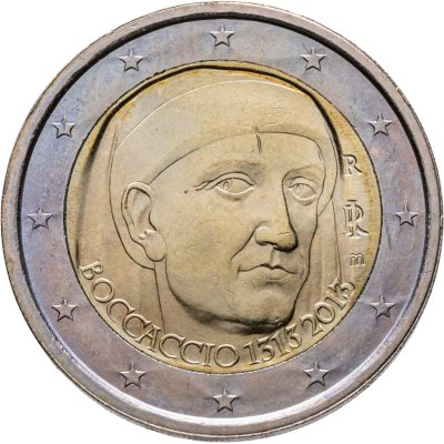 купить Италия 2 евро 2013 "700 лет со дня рождения Джованни Боккаччо"