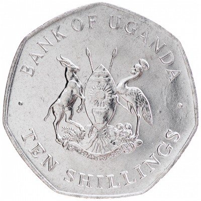 купить 10 шиллингов 1987 Уганда