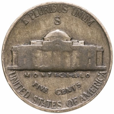 купить США 5 центов (cents) 1943 S