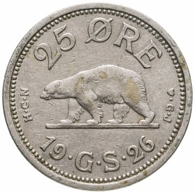 купить Гренландия 25 эре 1926 год
