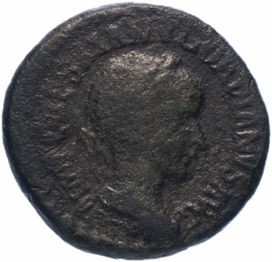 купить Римская Империя Гордиан III 238-244 гг сестерций (реверс: Кибела стоит, слева бык, справа лев)
