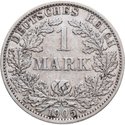 купить Германия 1 марка 1905 Знак монетного двора: "A" - Берлин