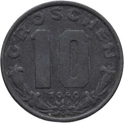 купить Австрия 10 грошей (groschen) 1949
