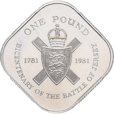 купить Остров Джерси 1 фунт (pound) 1981 Proof 200 лет штурму Джерси
