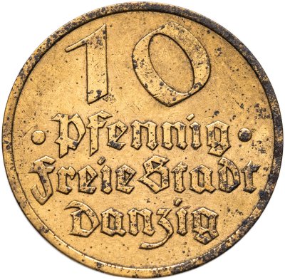 купить Данциг 10 пфеннигов (pfennig) 1932