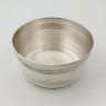 Купить Икорница с линейным декором, мНЦ (медь-никель-цинк), Кольчугинский завод цветных металлов, СССР, 1970-1990 гг.