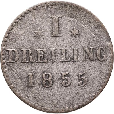 купить Гамбург 1 дрейлинг 1855