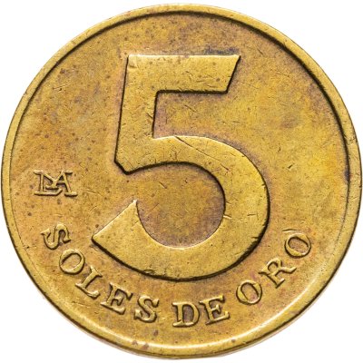 купить Перу 5 солей (soles) 1979
