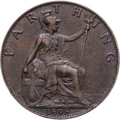 купить Великобритания 1 фартинг (farthing) 1898