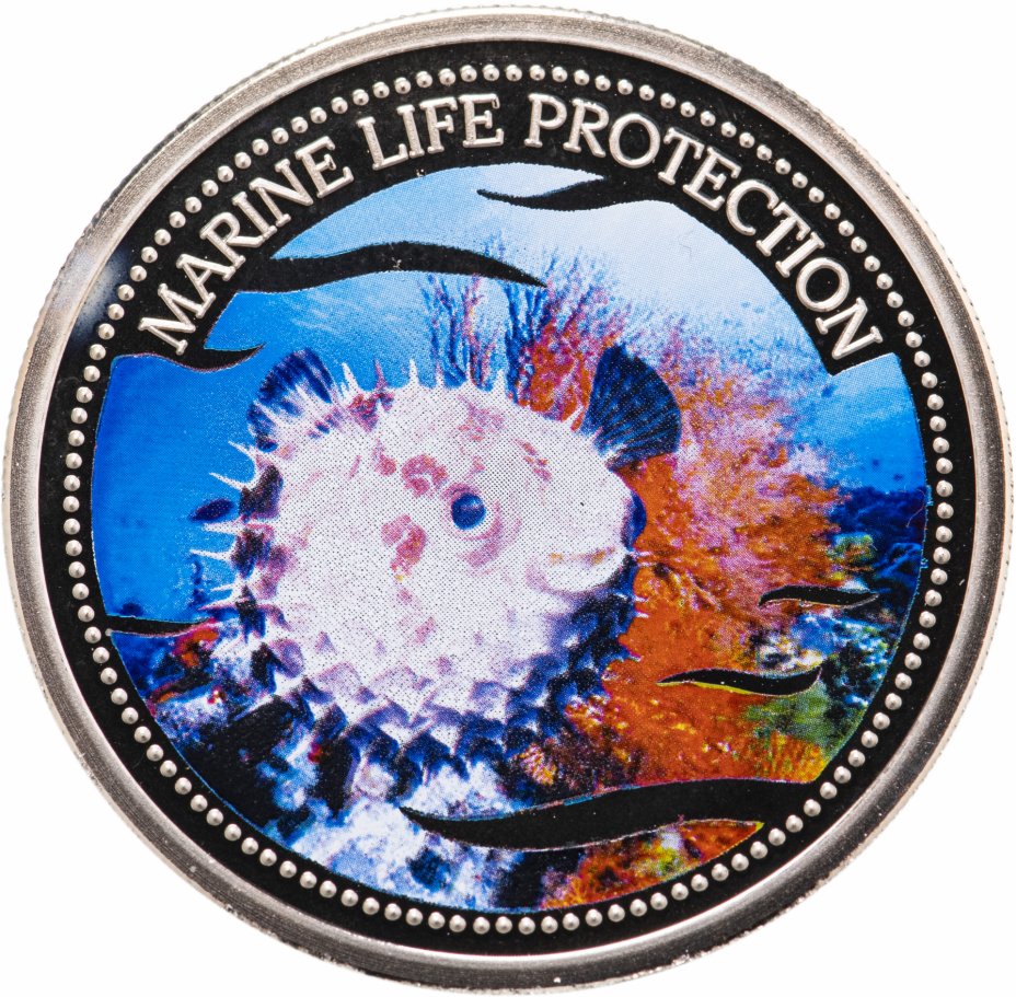 купить Палау 1 доллар 2004 "Защита морской жизни-Иглобрюхая рыба"