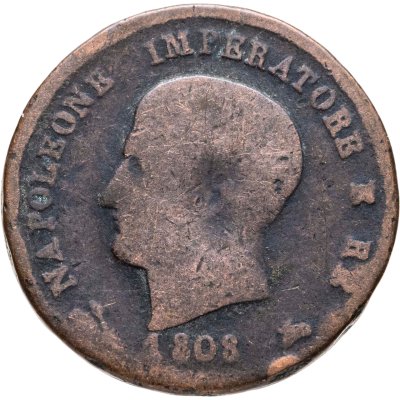 купить Наполеоновская Италия 3 чентезимо 1808 В