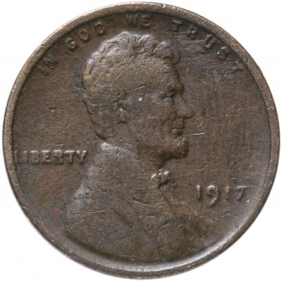купить США 1 цент (cent) 1917