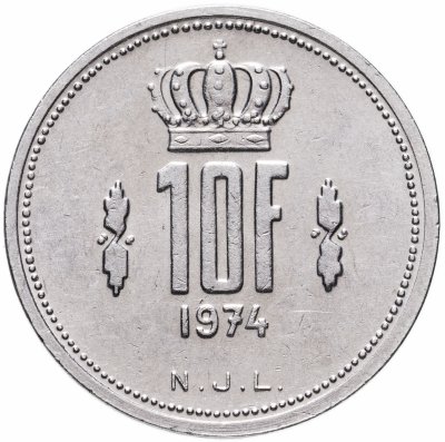 купить Люксембург 10 франков (francs) 1974