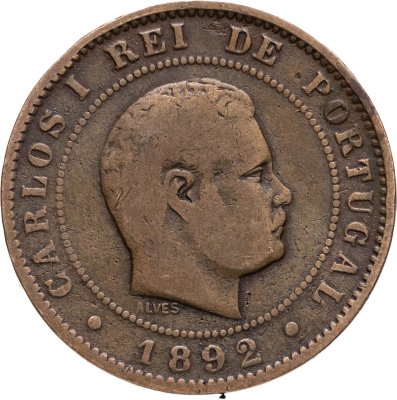 купить Португалия 10 реалов (рейс, reis) 1892 А