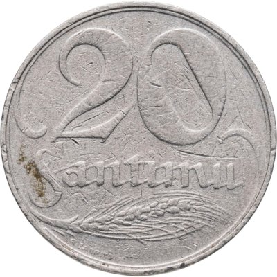купить Латвия 20 сантимов (santimu) 1922