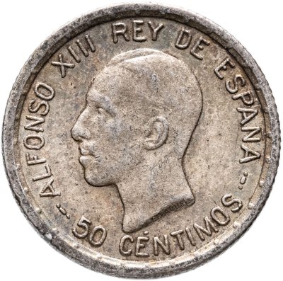 купить Испания 50 сентимо (centimos) 1926