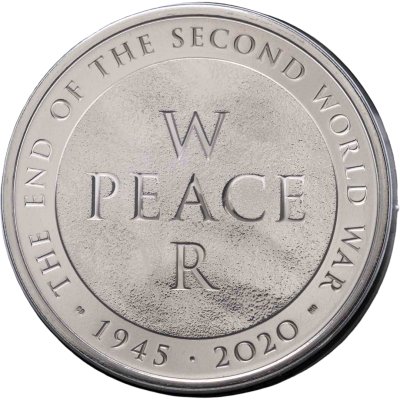 купить Великобритания 5 фунтов 2020 «75 лет победы WWII» в буклете