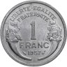 Купить Франция 1 франк (franc) 1957   без отметки монетного двора