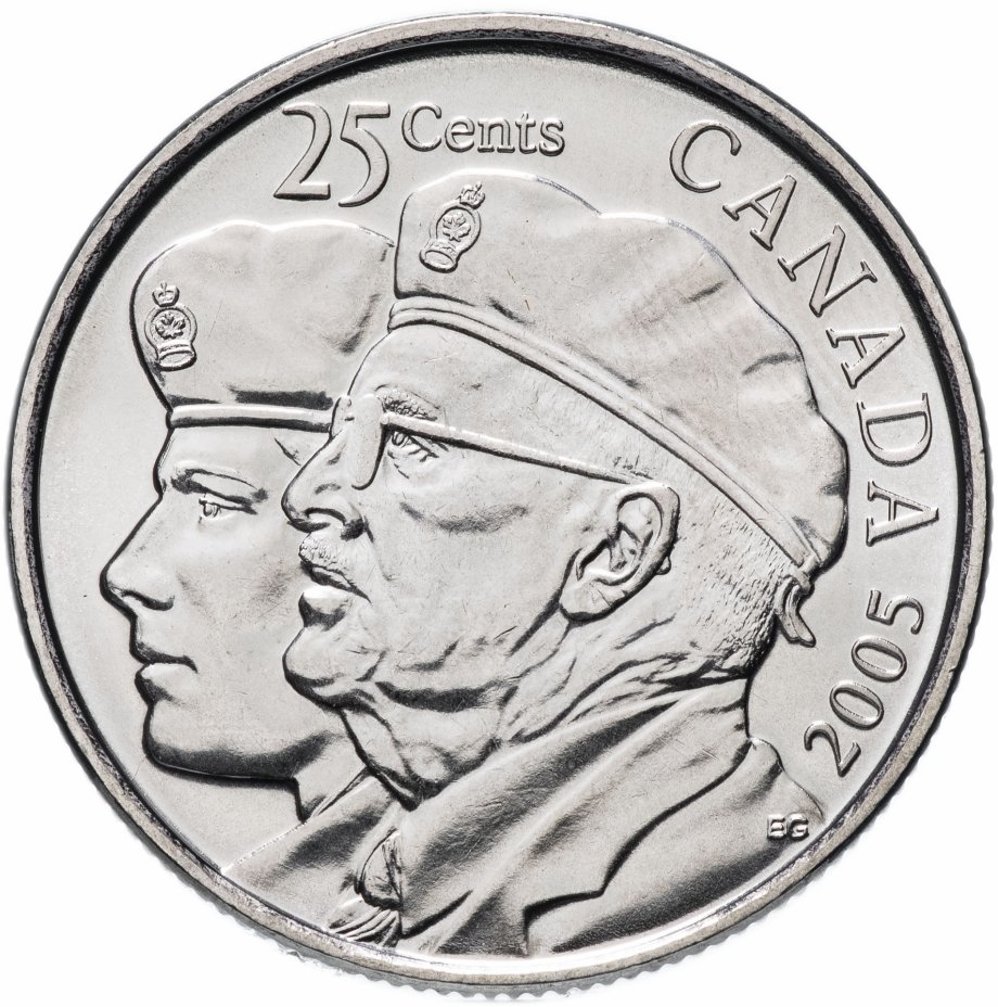 купить Канада 25 центов (cents) 2005   "Год Ветеранов"