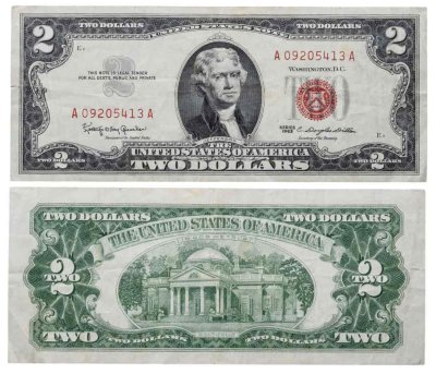 купить США 2 доллара 1963 года (Pick 382a)