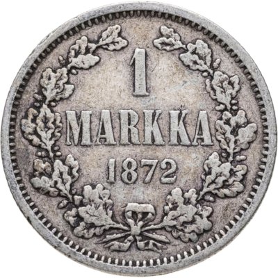купить 1 марка 1872 S Российская Финляндия