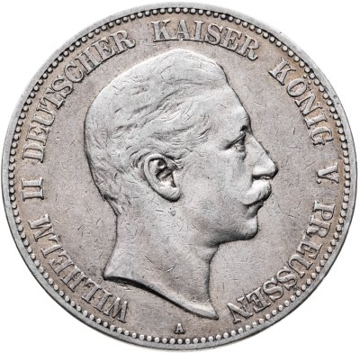 купить Германия (Империя) 5 марок (mark) 1904 A Пруссия