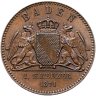 Купить Германия, Баден 1 крейцер 1871 "Победа в войне с Францией"