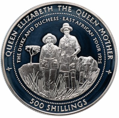 купить Танзания 500 шиллингов 1997 "Африканское турне королевы Елизаветы" с сертификатом