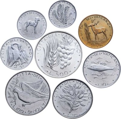 купить Ватикан годовой набор из 8 монет 1976