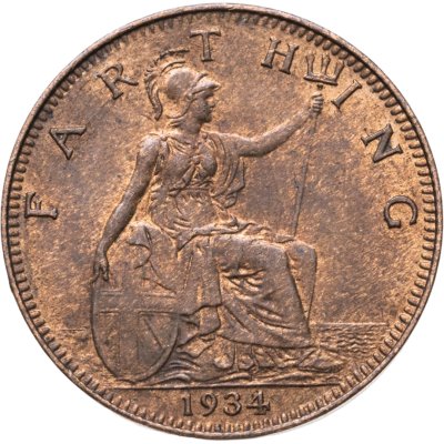 купить Великобритания 1 фартинг (farthing) 1934