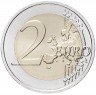 Купить Латвия 2 евро 2015 "Животные под угрозой исчезновения: чёрный аист"