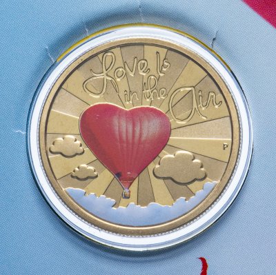 купить Тувалу 1 доллар 2015 Песня Джона Пола Янга Любовь в воздухе в буклете