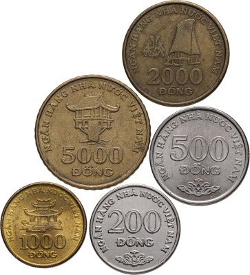 купить Вьетнам полный годовой набор монет для обращения 2003 (5 штук)