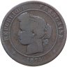Купить Франция 10 сантимов (centimes) 1874 A  знак монетного двора: "A" - Париж