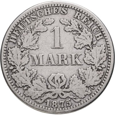 купить Германия 1 марка 1875 A знак монетного двора: "A" - Берлин
