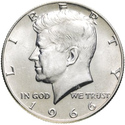 купить США 50 центов (1/2 доллара, half dollar) 1966